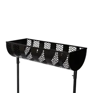 Lixeira De Rua Calçada Com Tela Reforçada 40x40x100cm