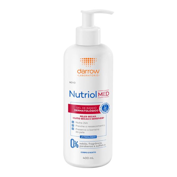 Gel De Banho Dermatológico Darrow Nutriol Med Sem Perfume 400ml