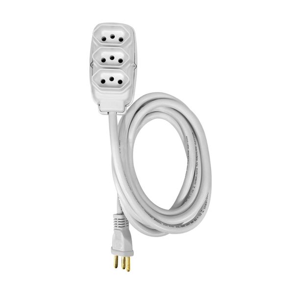 Extensao C/ Cabo Redondo 1,5M 20A Branco Ilumi