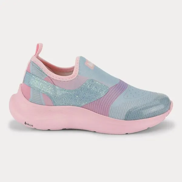 Tênis Infantil Bibi Action Rosa com Azul Claro 37