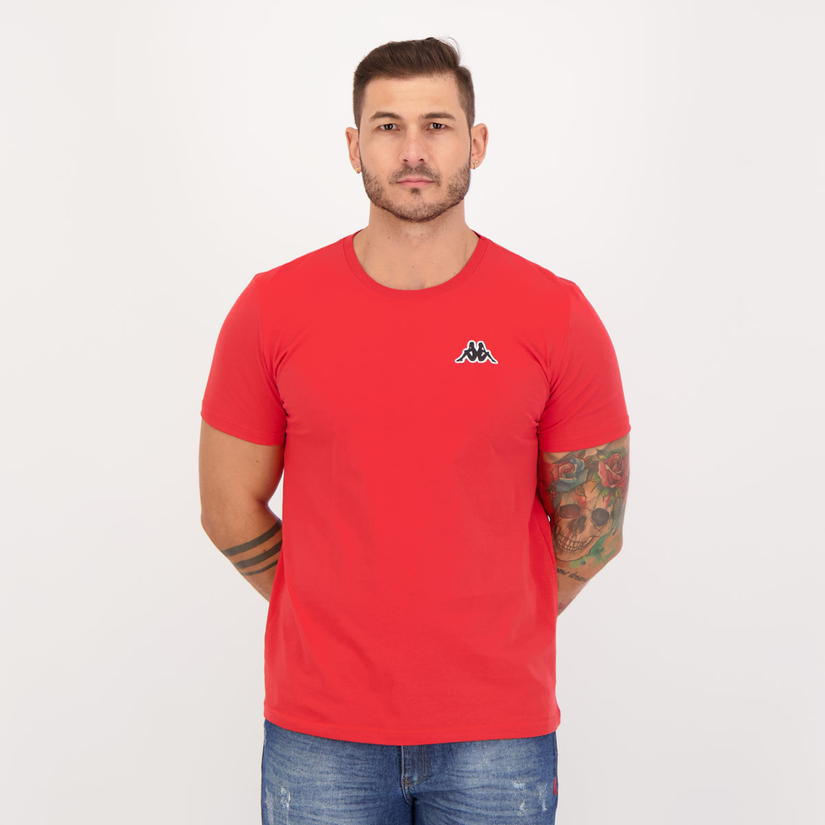 Camiseta Kappa Básica Vermelha
