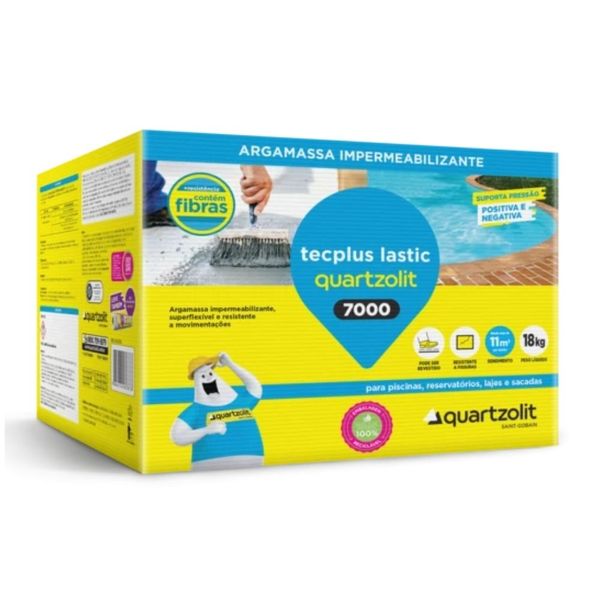 Impermeabilizante Tec Plus Lastic 7000 18Kg Quartzolit