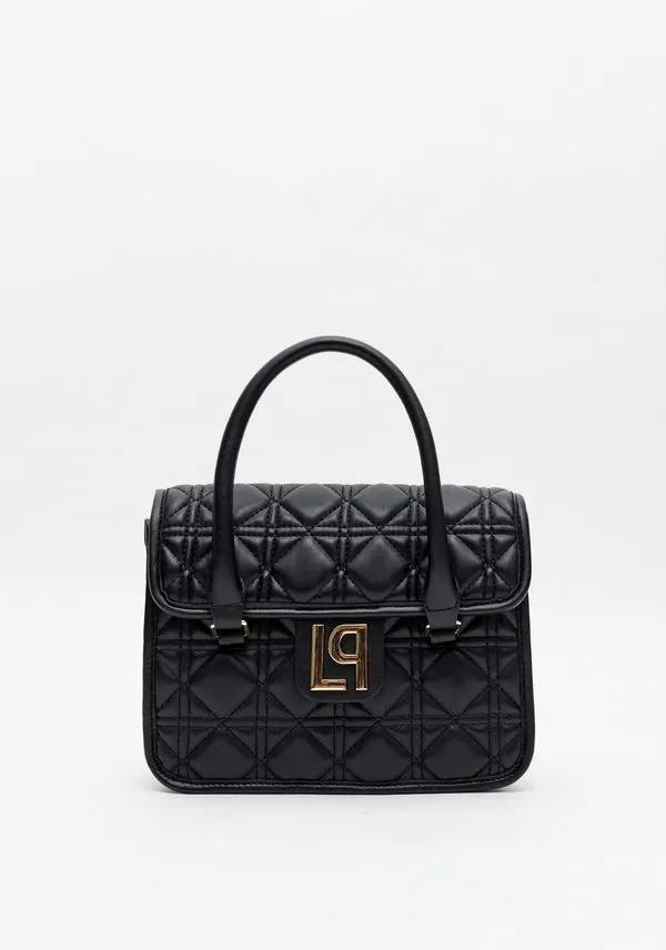 Bolsa Tote Matelassê E Enfeite Preto U