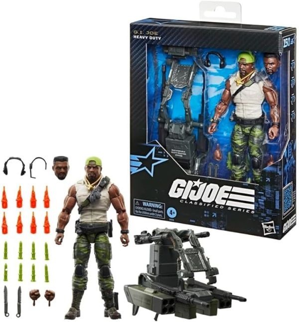 Gi Joe Classified Series Elite 150 - Heavy Duty C/ Sistema Portátil de Guerra Pesadas – Hasbro