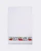 Pano De Copa Gourmet 45 x 70cm com Bordado Estampa Sortidas Branco UN
