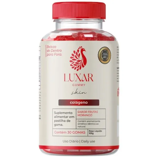 Colágeno Luxar Gummy Zero Açúcar Ultra Concentrado 30 Gomas (MP)