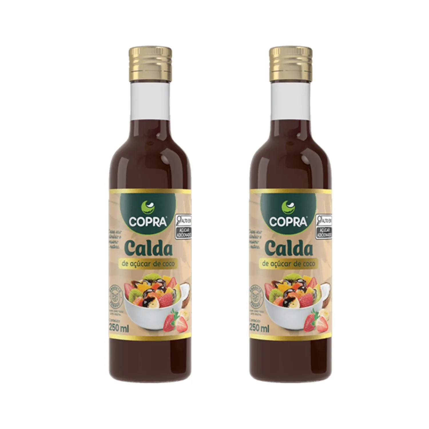 Kit Calda Açúcar De Coco Vegano - Copra 2 Unidades 250ml
