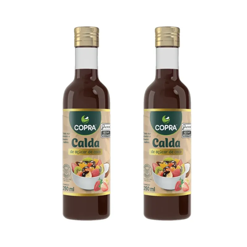 Kit Calda Açúcar De Coco Vegano - Copra 2 Unidades 250ml