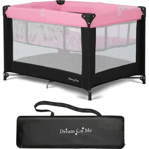 Cercadinho com Berço Portátil Dream On Me Rosa A-BI