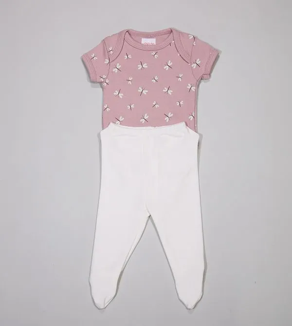 Conjunto Body Libélula - 6011248 De 0 a 12 meses Rosa - RN