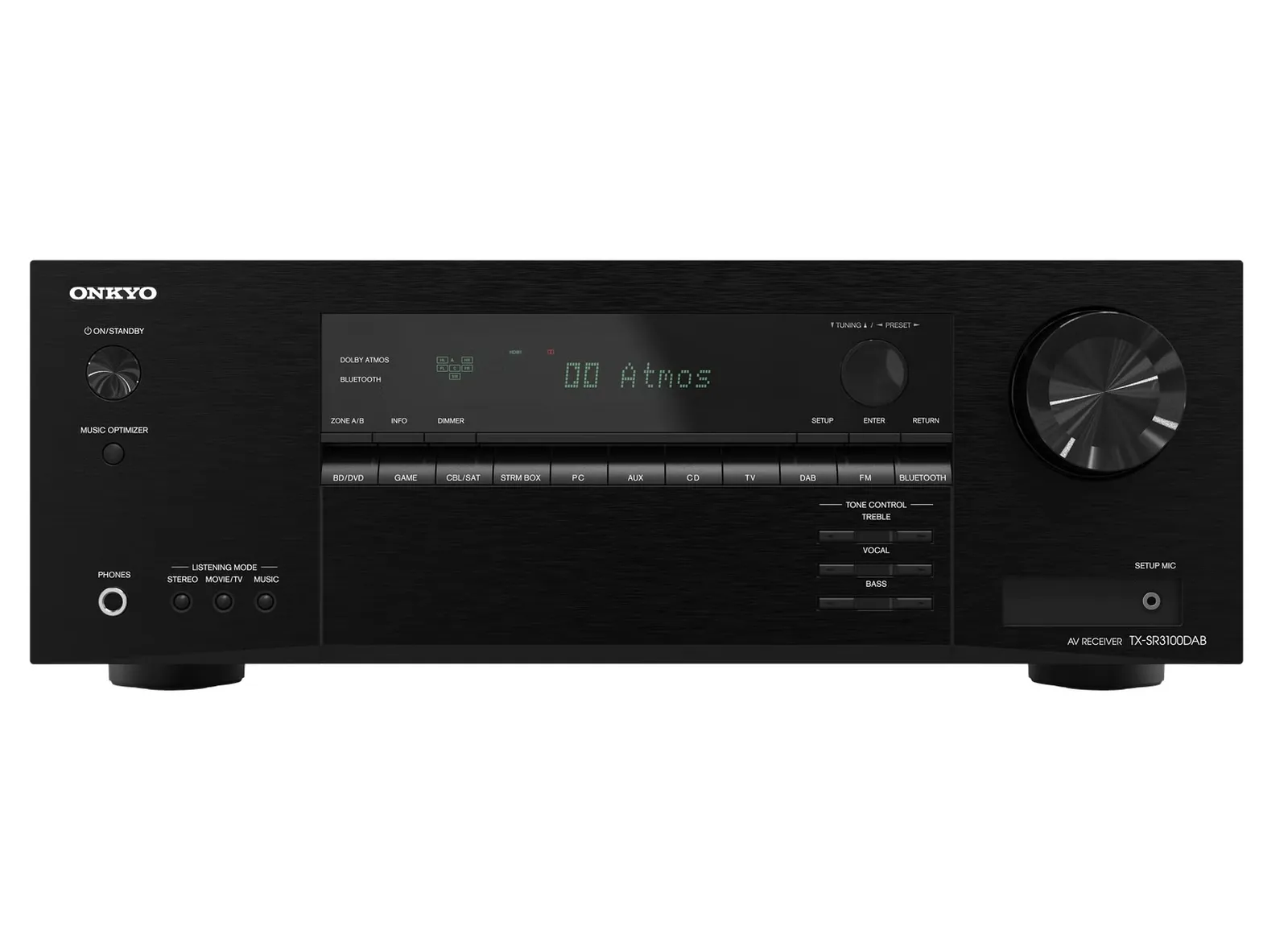 220v - Receiver Onkyo TX-SR3100 Bluetooth 5.2 Canais 8K Ultra HD Dolby Atmos - 220v