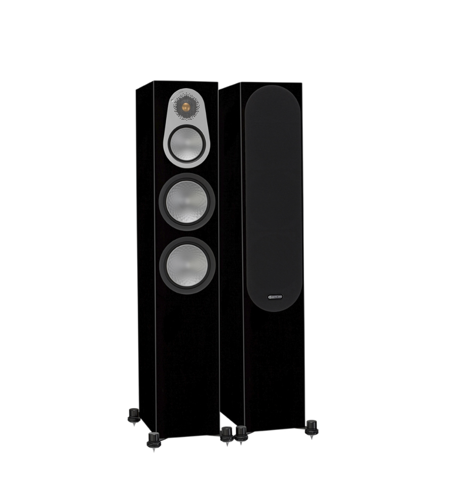 Monitor Audio Silver 300 Caixas Torre 200W High Gloss Black ( Par )