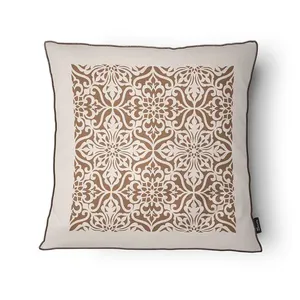 Capa Almofada Moment MT24155 Linho Com Cordão Cru Avelã 43x43cm MT24155 - Tuti Gottô