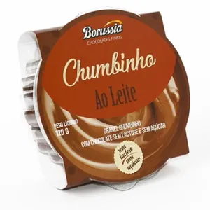Chumbinho de Chocolate Zero Lactose, Zero Açúcar Borussia 120g