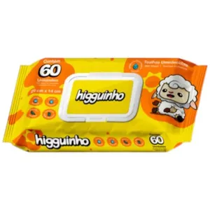 Toalha Umedecida Higguinho Com Tampa 60 Unidades (MP)