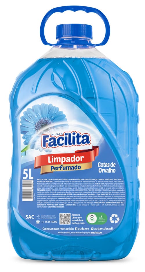 Limpador Perfumado Facilita Gotas de Orvalho 5L Audax