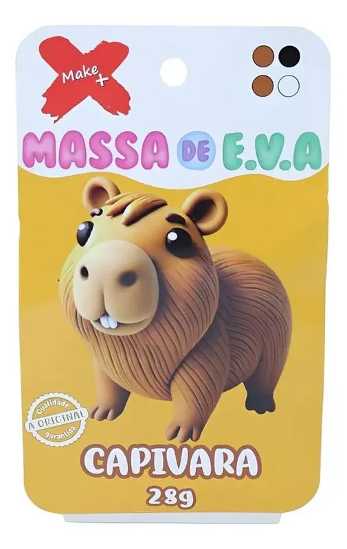Massa Para Modelar Eva 28g 4 Cores Capivara