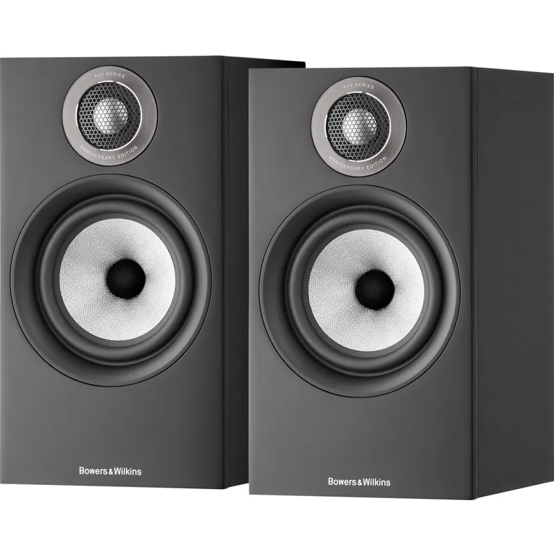 Bowers &amp; Wilkins 607 S2 Anniversary Edition Bookshelf (Matte Black, Par)
