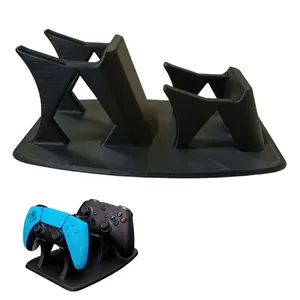 Suporte Duplo para Controle de Video Game Leva Pro Pet Organizador Gamer Joystick Preto Suporte Duplo para Controle Video Game Leva Pro Pet Joystick Preto