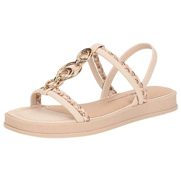 Sandália Feminina Flat Dakota Y8771 MARFIM 37
