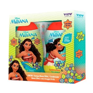 Kit Shampoo 250ml + Condicionador 230ml Infantil View Moana Grátis Tatuagem
