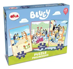 Quebra Cabeça Puzzle Bluey 10, 20, 30 peças Elka - 1317