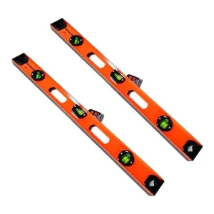 Kit 2 Nível Magnético de Alumínio 24pol 60cm para Alinhamento com Base Imantada Profissional Famastil Kit 2 Nível Magnético de Alumínio 24pol 60cm para Construção e Marcenaria Famastil