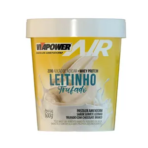 VITAPOWER®: Pasta de Amendoim Sabor Leitinho Trufado 600g Pasta de Amendoim com Whey Protein Leitinho Trufado 600g - Vitapower
