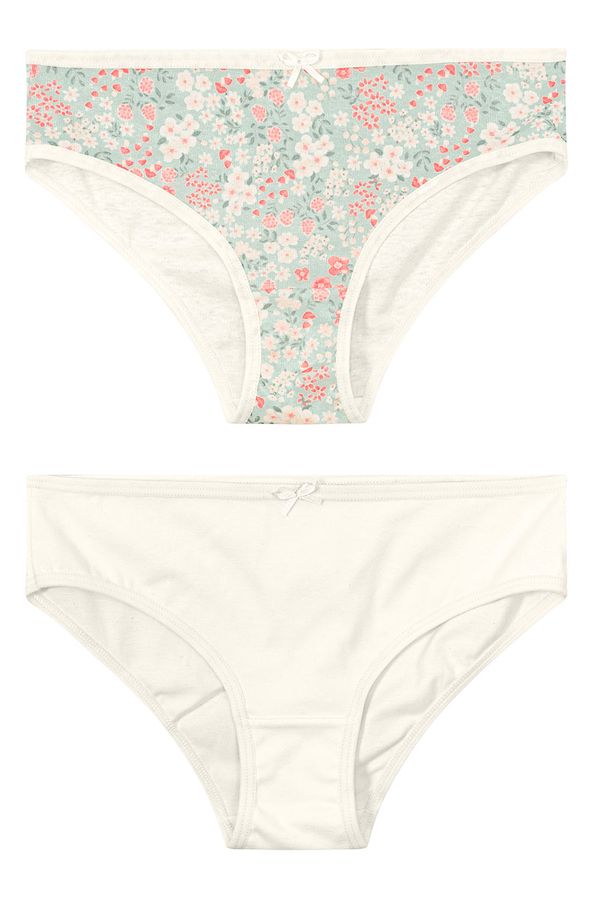 Kit infantil menina 2 calcinhas florida Brandili - GG