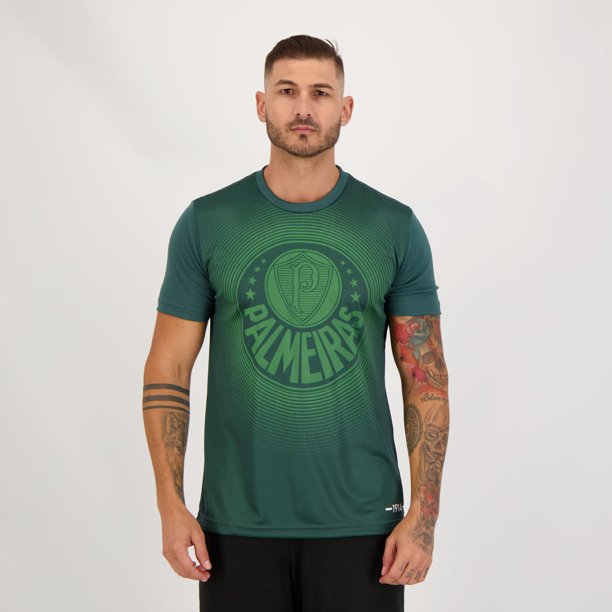 Camisa Palmeiras Circles 1914 Verde Escuro