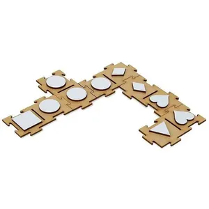 Jogo Educativo Dominó Percepção Tátil com Relevo 28 Peças em MDF Carlu Brinquedos Jogo Educativo Dominó Percepção Tátil com Relevo 28 Peças Carlu Brinquedos