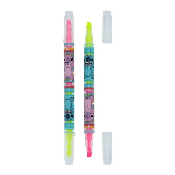 Marcador de Texto Fluorescente 2 Pontas Stitch Disney Molin