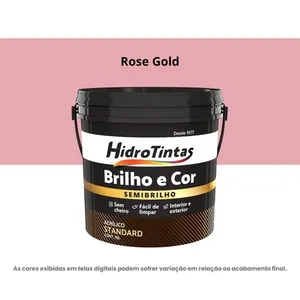 Tinta Acrílica Standard Semibrilho Hidrotintas 15L Brilho E Cor Rose Gold (MP)