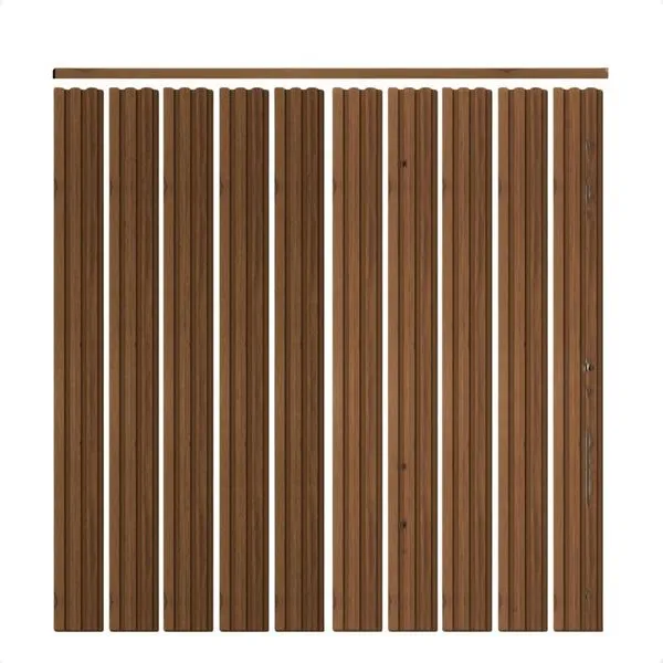 Kit Meia Parede Ripada Autocolante Laminada 1 Metro Nogueira Natural Interno Flexível Meu Rodapé Kit Meia Parede Ripada Autocolante Laminada 1 Metro Nogueira Natural Meu Rodapé