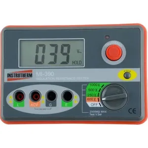 Megôhmetro Digital Portátil 1000 Volts MI-390 - 04370 - INSTRUTHERM