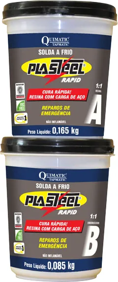 Reparo Plasteel Rapid 1:1 250 g - Tapmatic