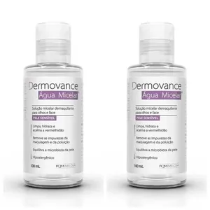 Kit com 2 Unidades de Água Micelar Dermovance Frasco 100ml