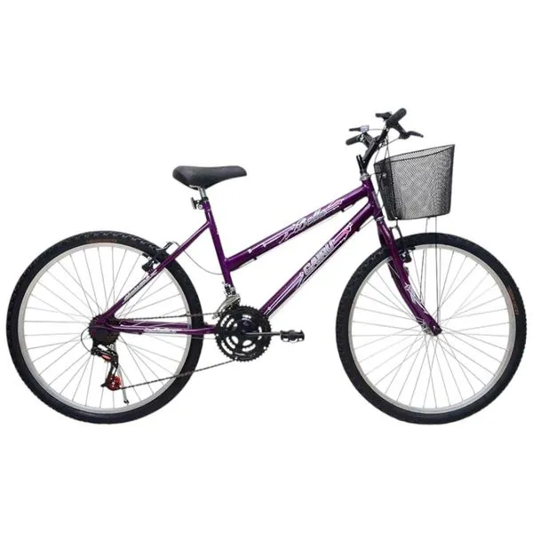 Bicicleta Cairu Aro 24 21 Velocidades Bella Reb Cesta (MP)