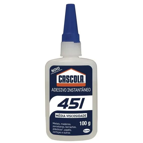 ADESIVO INSTANTANEO 451 100G USO GERAL 3014045 CASCOLA