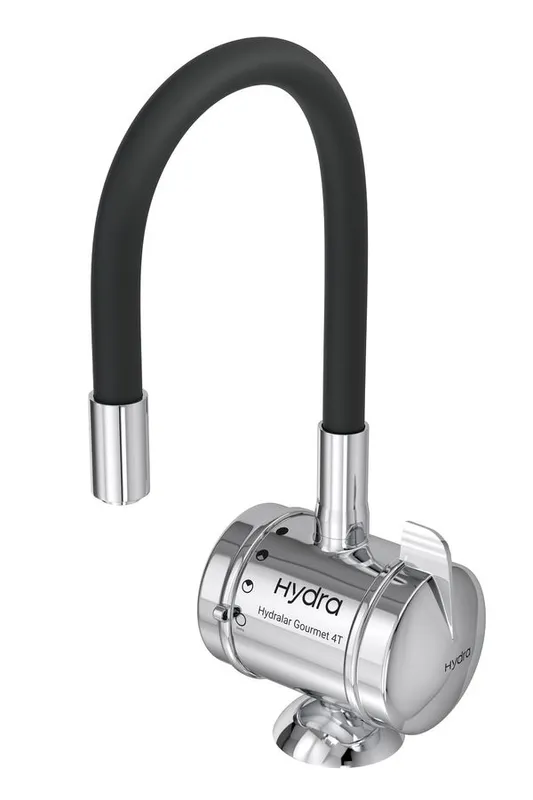 Torneira elétrica Hydralar gourmet mesa 4t 5500w 127v black crom Hydra