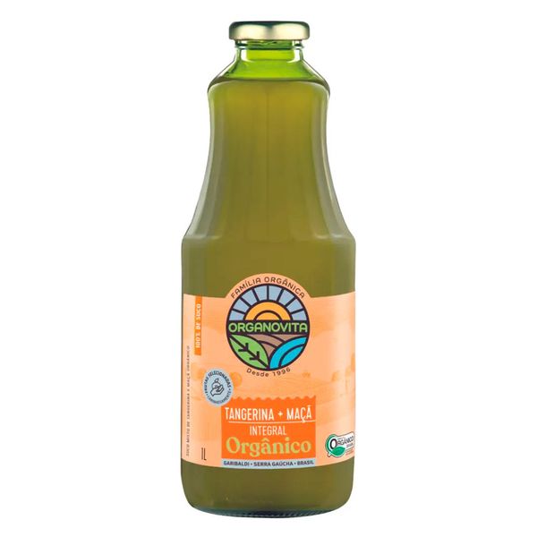 Suco Orgânico Integral Tangerina + Maçã Organovita - 1L