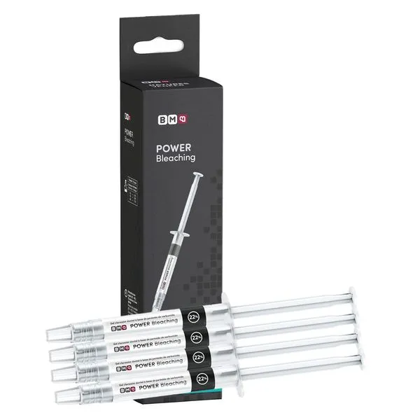 Kit 4 Clareador Dental Caseiro Power Bleaching 22% Maquira
