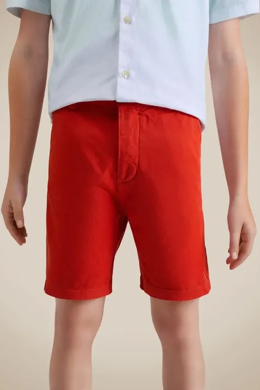 Bermuda Mini Casual Nova Vermelho - 04