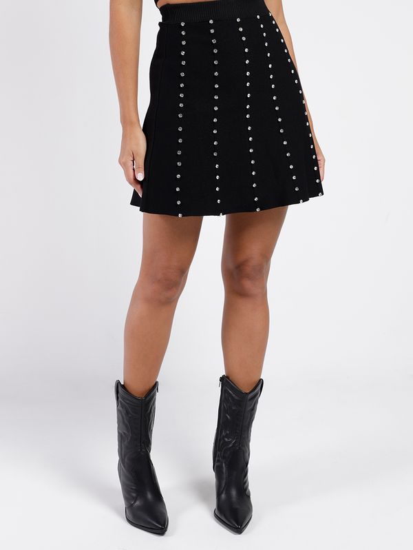 Saia de Tricot Eagle Rock Feminina PRETO G