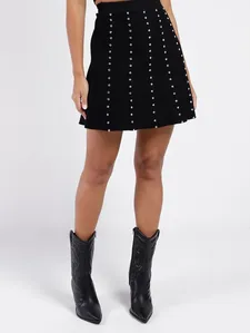 Saia de Tricot Eagle Rock Feminina PRETO G