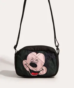 bolsa shoulder nylon mickey mouse verde Único