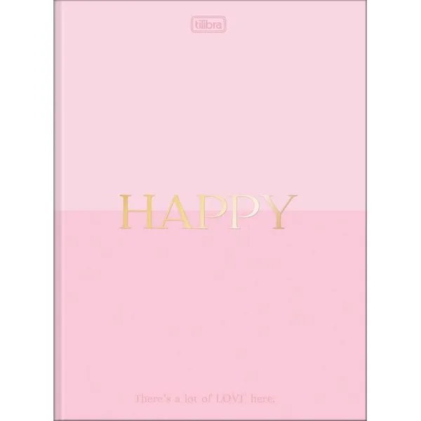 Caderno Brochurão Happy 48 Folhas Capa Dura