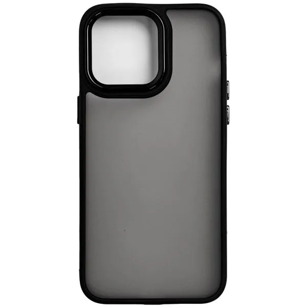 Capinha de Celular IPhone 15 Pro Max Space Preto Transparente Fosco (MP)