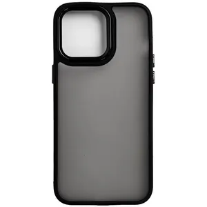 Capinha de Celular IPhone 15 Pro Max Space Preto Transparente Fosco (MP)
