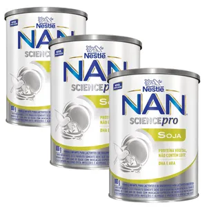 Kit Fórmula Infantil Nestlé Nan Soy 800g 6 unidades